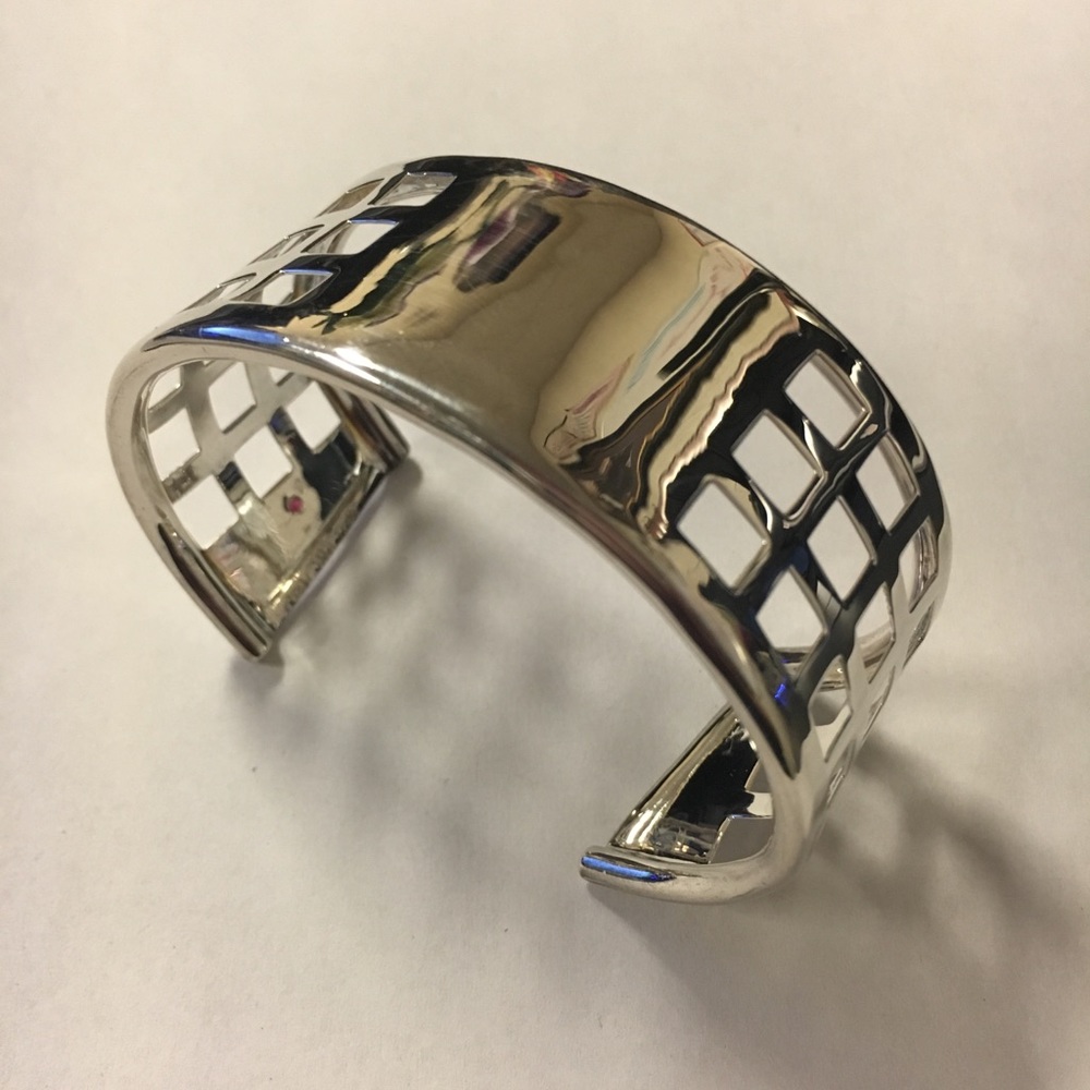 ELLE Sterling Modernist Cuff Bracelet